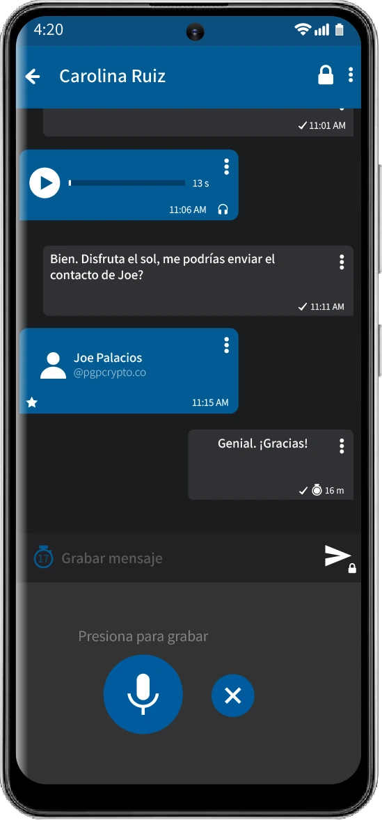 Chat grupal anónimo