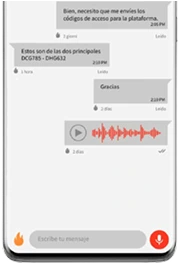 Notas de voz encriptadas